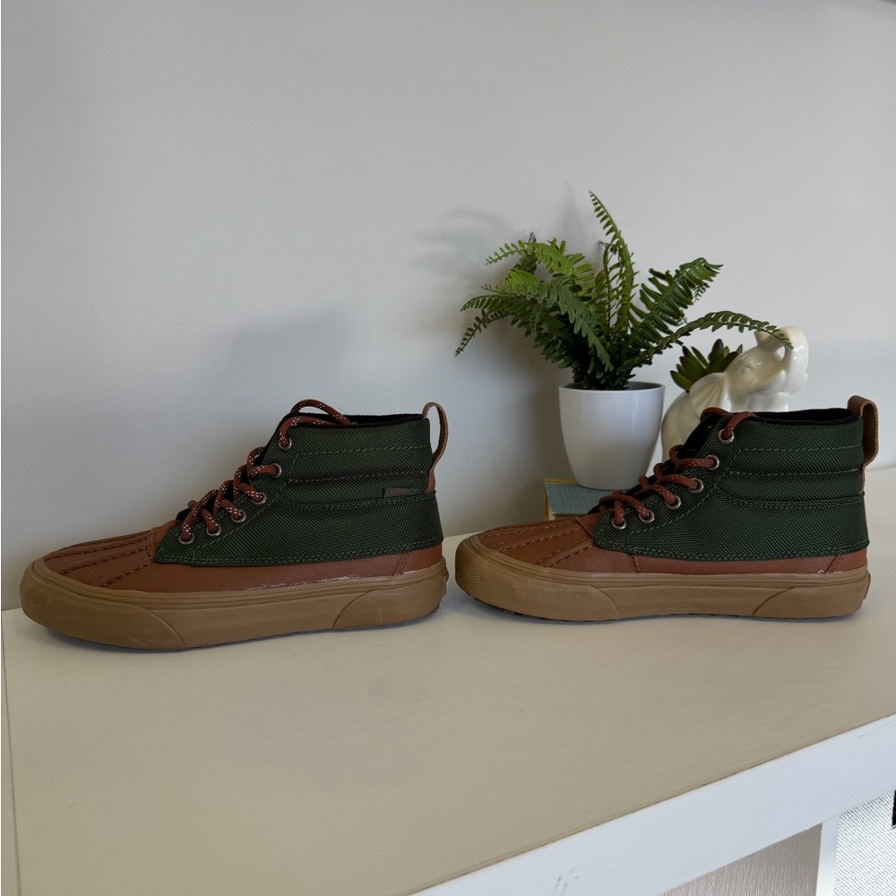 Vans Sk8-Hi Del Pato MTE Waterproof Duck Boots Green Brown M6.5/W8 - Picture 5 of 7